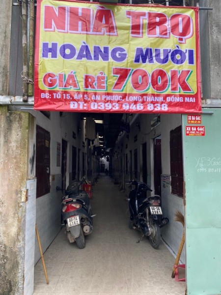 Nhà trọ cho thuê tại An Phước, khu công nghiệp Long Thành, Long Thành, Đồng Nai