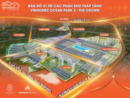 Sở hữu một phần bất động sản Vinhome Ocean Park3 cơ hội đầu tư sinh lời x2 x3 chỉ với 40 triệu