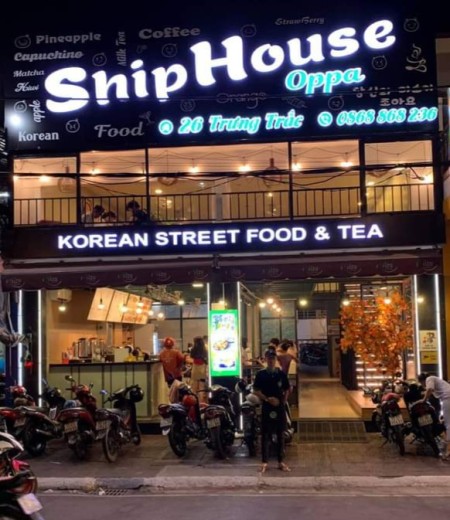 Sang quán ăn -trà sữa hàn quốc khu an ninh, dân cư đông đúc
