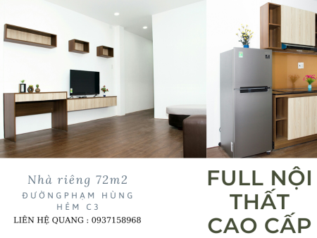 Cho thuê nhà 4x18 Full nội thất cao cấp, hẻm xe hơi đường PHẠM HÙNG Q8