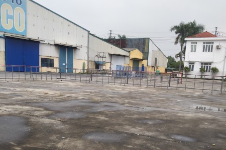 Cho thuê hoặc sang nhượng 30.000m2 nhà xưởng và sân bãi tại KCN Nguyễn Đức Cảnh, TP Thái Bình