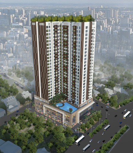 Ra hàng căn 1 ngủ view bể bơi tầng trung cực kỳ đẹp tại Green Pearl Bắc Ninh 