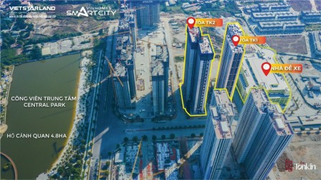 Bán căn hộ 3PN 90m Tonkin (ruby) cực đẹp Vinhomes SMart City giá 4,5 tỷ