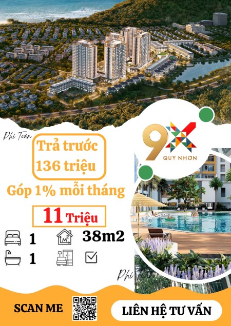 Sở hữu ngay căn hộ 9x Quy Nhơn chỉ với 136 triệu, sở hữu lâu dài