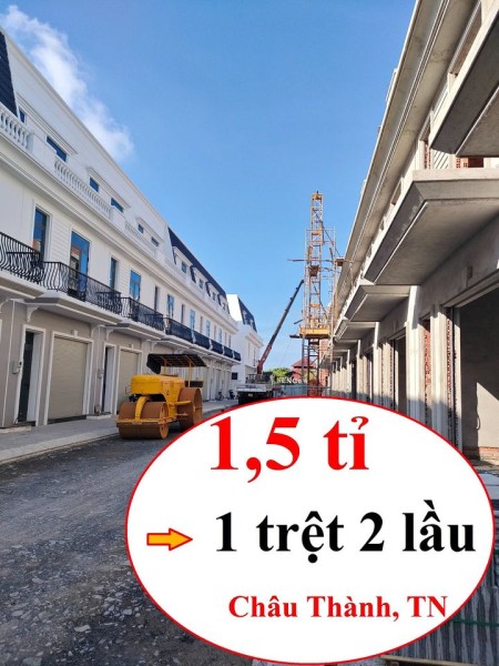 Bán nhà phố xây sẵn có 1 trệt 2 lầu, sổ hồng riêng, đầy đủ thổ cư