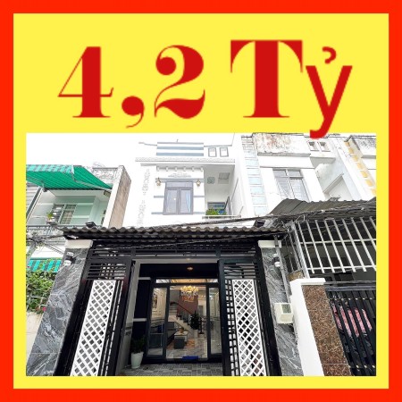 Nhà Mới 4x14m, 1 lầu 2PN 1886 Huỳnh Tấn Phát 4,2 Tỷ
