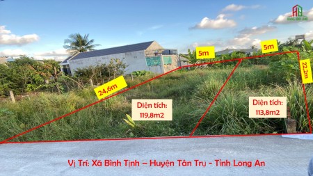 Chỉ 600tr sở hữu ngay lô đất vàng tại Trung tâm huyện Tân Trụ, Long An