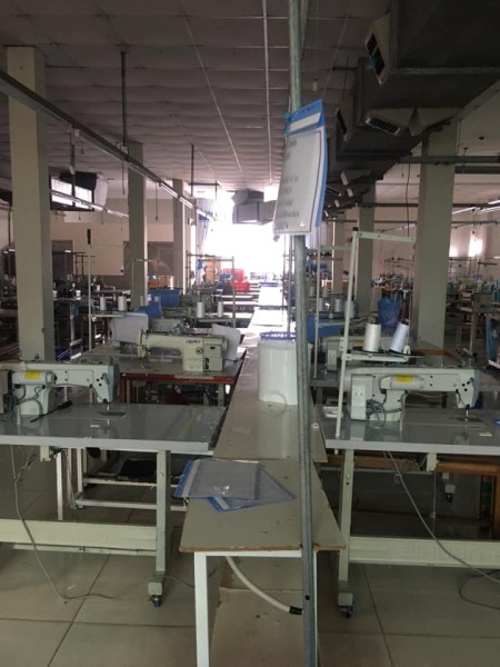 Cho thuê xưởng may có sẵn máy may, diện tích 800m2, có văn phòng sẵn
