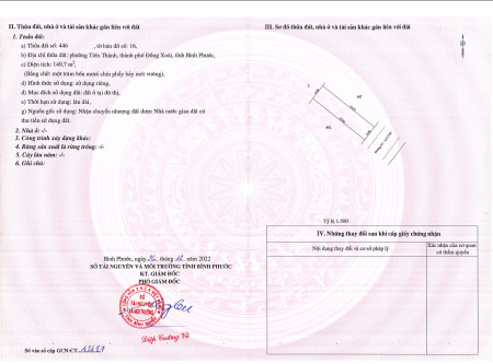 Bán đất thổ cư khu hành chính mới của Thành phố Đồng Xoài, giá không tới 300 triệu