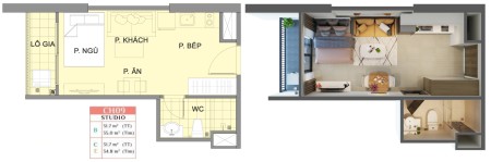 Chính chủ bán cắt lỗ căn hộ studio full nội thất tại - Vinhomes Smart City Tây Mỗ - LH 0978 319 698