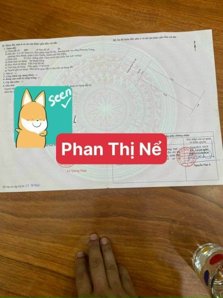 Chính Chủ Bán lô đất MT đường Phan Thị Nể- Trục thông thẳng ra Biển Nguyễn Tất Thành