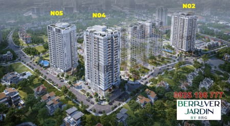 Căn 2 ngủ 64m2 chung cư Berriver Jardin tại 390 Nguyễn Văn Cừ, chiết khấu 5%, miễn lãi 0% 12 tháng