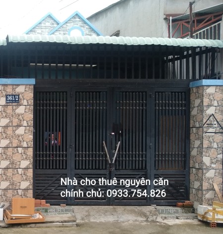 Nhà cho thuê nguyên căn Q.12, DT= 100m2 khu vực yên tỉnh, an ninh giá 6.2 tr/tháng