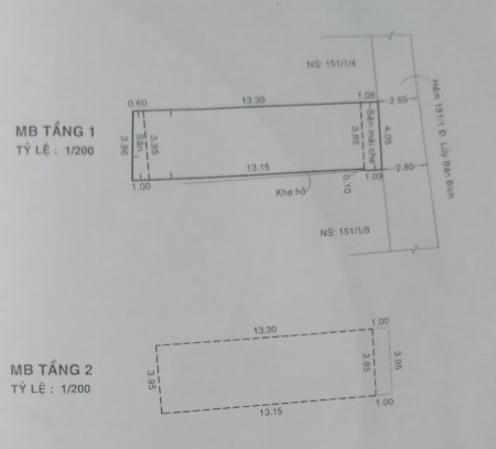 Bán nhà hẻm đường Lũy Bán Bích, Phường Tân Thới Hòa, Quận Tân Phú.
