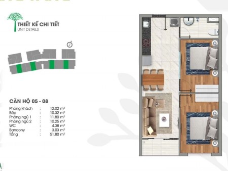 bán căn hộ 2pn ngay trung tâm lái thiêu gần cầu phú long nhận nhà ở ngay