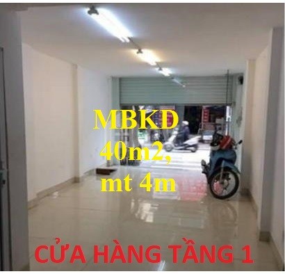 Cho thuê MBKD mặt phố Thuỵ Khuê diện tích sử dụng 40m2, mặt tiền 4m, vị trí ngã 3 đường