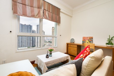 Cho thuê căn hộ cao cấp 1PN tone trắng siêu đẹp The Manor, Bình Thạnh chỉ 12 triệu/tháng
