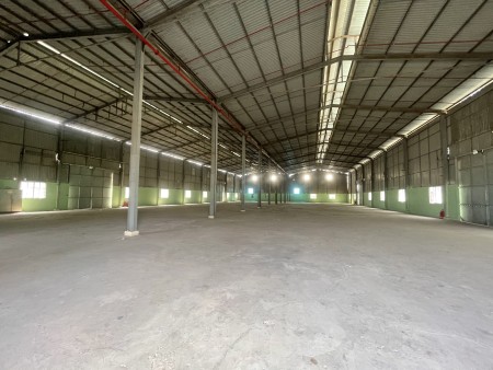 Cho thuê kho xưởng 1500m2, 2500m2, 5000m2, 8000m2 đoạn QL 1A, Mỹ Yên, Bến Lức giáp với Bình Chánh