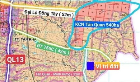 Bán gấp lô đất thổ cư giá ngộp giá cắt lỗ gần khu công nghiệp