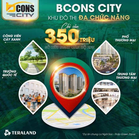 Bán căn hộ BCONS tại Dĩ An giá tốt nhất tháng 3 liên hệ em để có được chiết khấu tốt