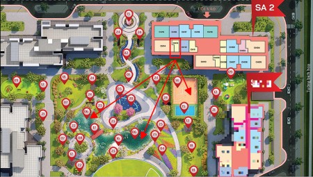 Bán căn hộ 1N+1 DT 46m² tầng 2 tòa SA2 nội khu Vinhomes Smart City giá 2 tỷ