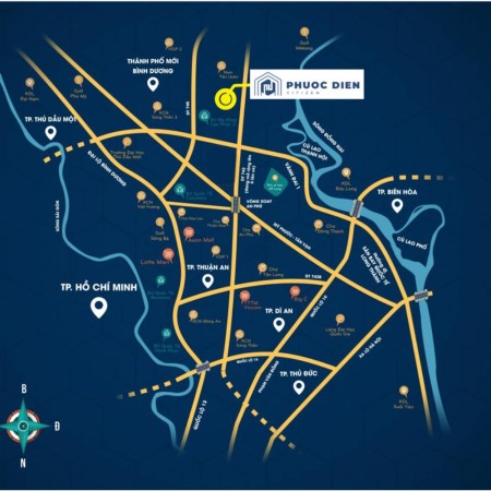 Bán biệt thự nhà phố Phước Điền Citizen Bình Dương 2,58 tỷ/ căn phường Tân Phước Khánh