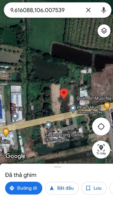 Bán nền mặt tiền đường Phạm Hùng - Phường 08 TP Sóc Trăng