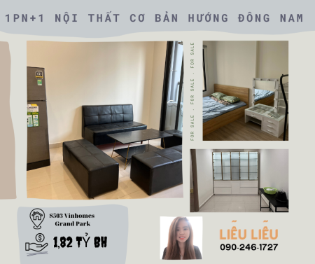 Bán căn hộ 1pn + 1 tòa S503 VHGP q9 tặng full nội thất chỉ từ 260 triệu