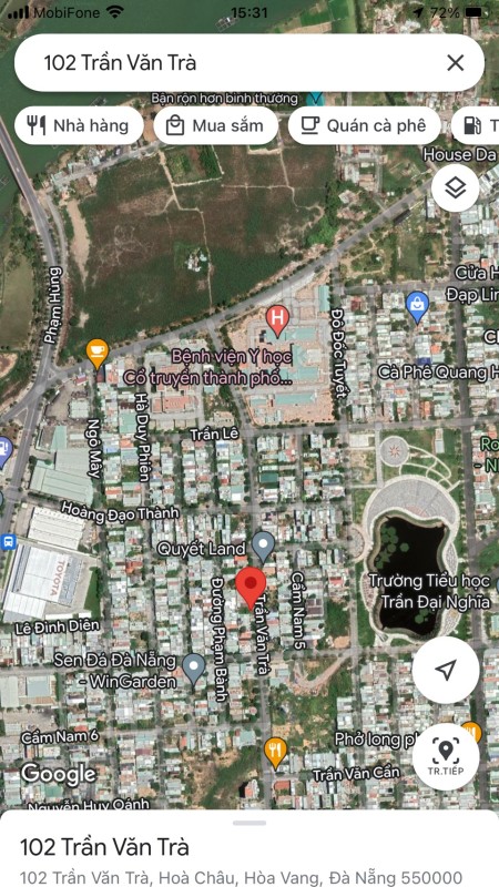 Bán đất đường 10 Trần Văn Trà- Phường Hòa Xuân, Quận Cẩm Lệ, TP Đà Nẵng