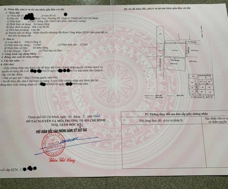 Bán nhà riêng hẻm 231 Bình Tiên Q6 ngang 3,5m dài 5m chỉ 2,2 tỷ SHR