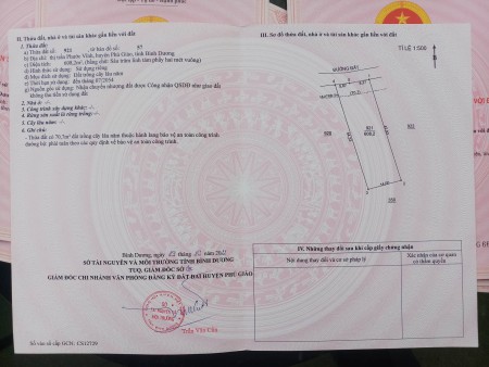 Đất mặt tiền đường lớn Phú Giáo Bình Dương Giá rẻ 6 làn xe chạy