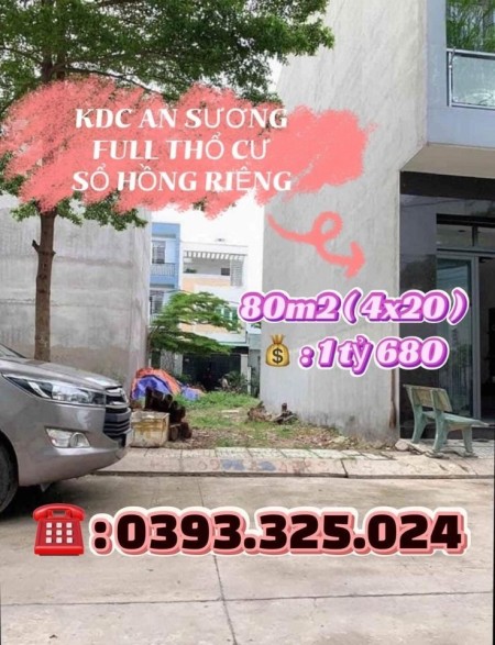 Thanh lý bán đất khu dân cư An Sương Quận 12 giá rẻ