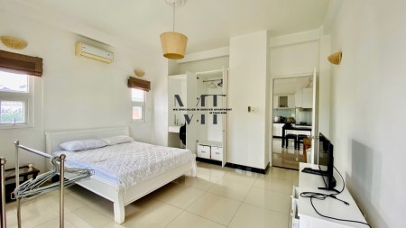 Cho thuê căn hộ dịch vụ Thảo Điền Q2, 55m2 1pn 1 phòng bếp 1 ban công full nội thất.