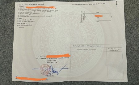 Cần bán đất mặt đất 434 xã Đông Hưng, thành phố thanh Hóa