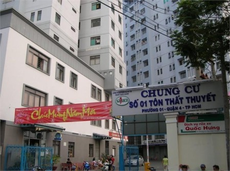 Bán gấp (hoặc Cố) shophouse hai tầng 124m2, chung cư Tôn Thất Thuyết, TP. HCM