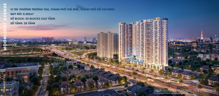 Bán căn hộ vị trí đẹp tại trung tâm thành phố Thủ Đức - Moonlight Avenue chỉ 297 triệu