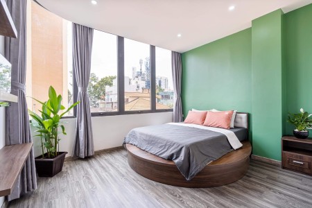 Cho thuê căn hộ phòng mới xây - 1 PN - Full Nội Thất - Nguyễn Oanh - Hà Huy Giáp - cầu Ngã Tư Ga