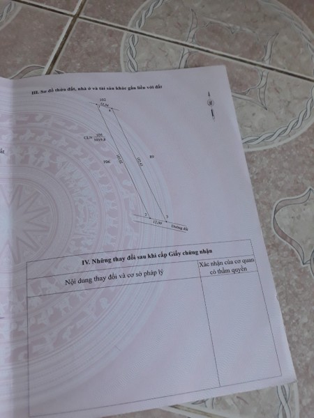 Khách hàng nợ quá hạn tiền ngân hàng, ngân hàng VIB phát mãi hơn sào đất. Bán đất Tân Châu, Tây Ninh