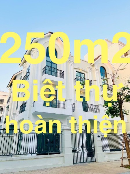 Vinhomes thuê nguyên căn biệt thự đơn lập 250m2 hoàn thiện cơ bản 1 trệt 2 lầu