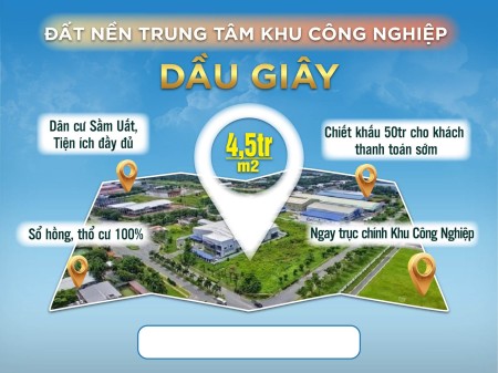 Đất nền đất huyện Thống Nhất Đồng Nai, với 630tr sở hữu ngay 130m2 thổ cư