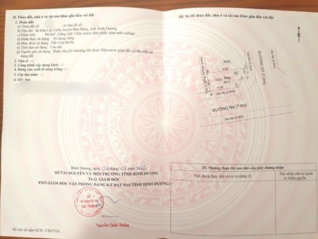 Tôi cần bán gấp lô đất tại Lai Uyên Bàu Bàng , sổ sẵn, tôi bao giấy tờ , công chứng ngay..