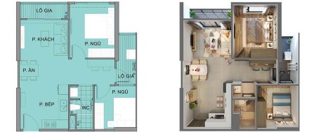 Chính chủ bán Căn hộ 55m2 VH Ocean Park, 1.69 tỷ