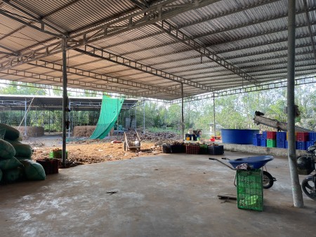 Bán đất 2 mặt tiền tặng nhà xưởng