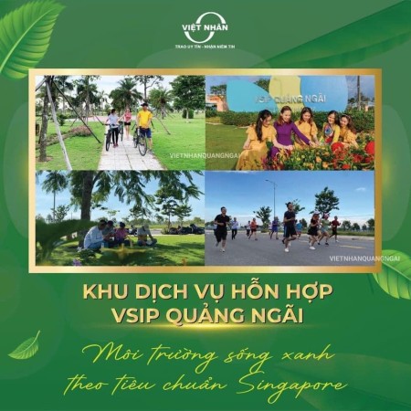 Bán đất nền dự án khu dịch vụ hỗn hợp Vsip Quảng Ngãi