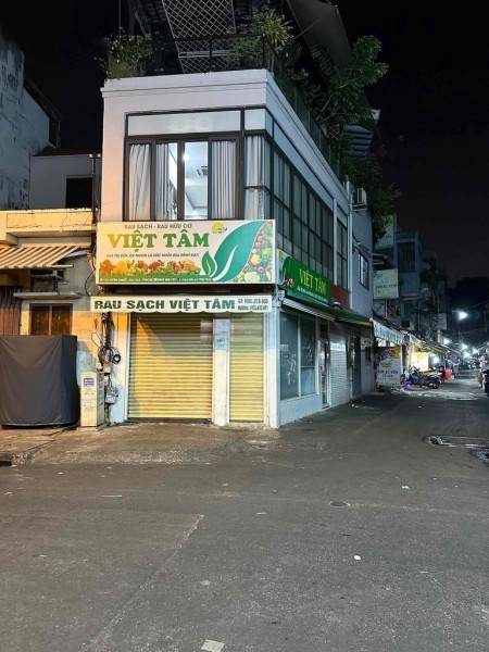 Cho thuê mặt bằng góc 2 mặt tiền đường Vườn Chuối, P4, Q3. DT: 4 x 10m, nở hậu 7m, Lối đi riêng