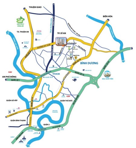 Bán căn hộ Bcons City chỉ cần thanh toán trước 350tr cho căn 2PN 2WC LH 0977394099