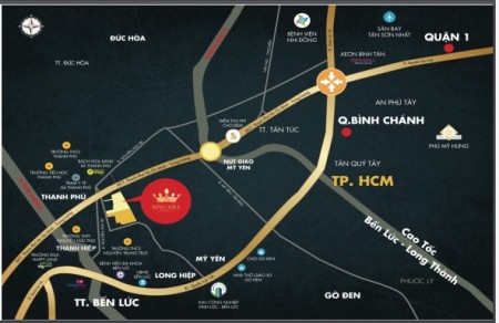 Chính thực mở bán đất nền dự án King Hill Residences Bến Lức, Long An giá chỉ 25 triệu/m2