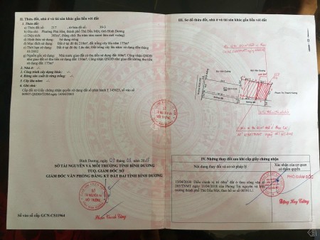 Cần bán nhanh lô đất 2 mặt tiền gần DH TDM, tặng nhà trọ đang kinh doanh ổn định
