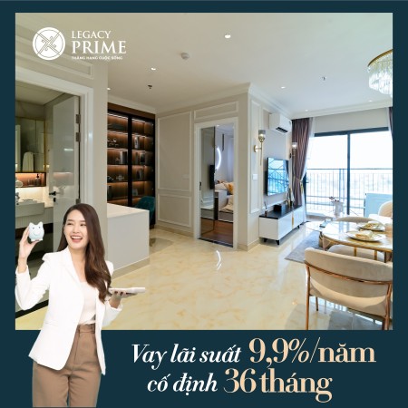 Bán gấp căn hộ cao cấp 1PN + Legacy Prime TP Thuận An, Bình Dương