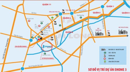 Bán căn hộ ehome 3 căn góc 66m2, 2PN ,2WC : 1 tỷ750 đã có sổ hồng